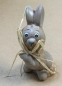 Hase Keramik mit Schleife